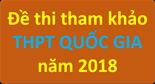 Đề thi tham khảo THPT quốc gia 2018 của Bộ GD-ĐT